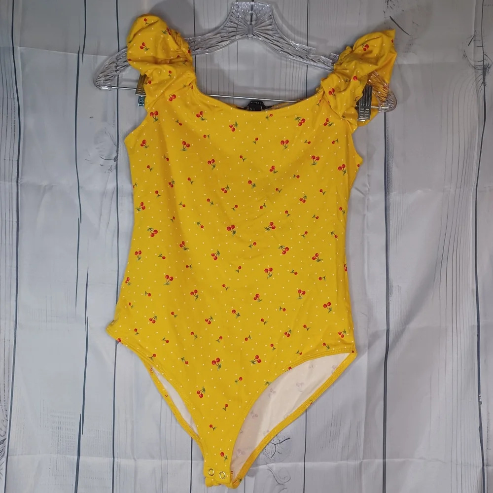 Yellow Floral Women's Top